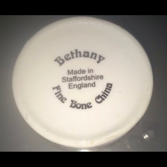 New Vintage Floral Staffordshire Box Bethany made Staffordshire England British - Picture 14 of 15